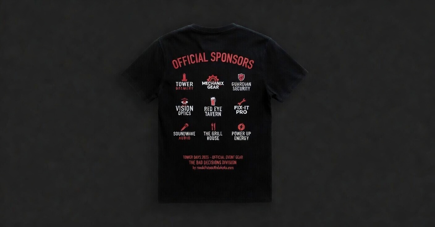 Tower Days T-Shirt Back
