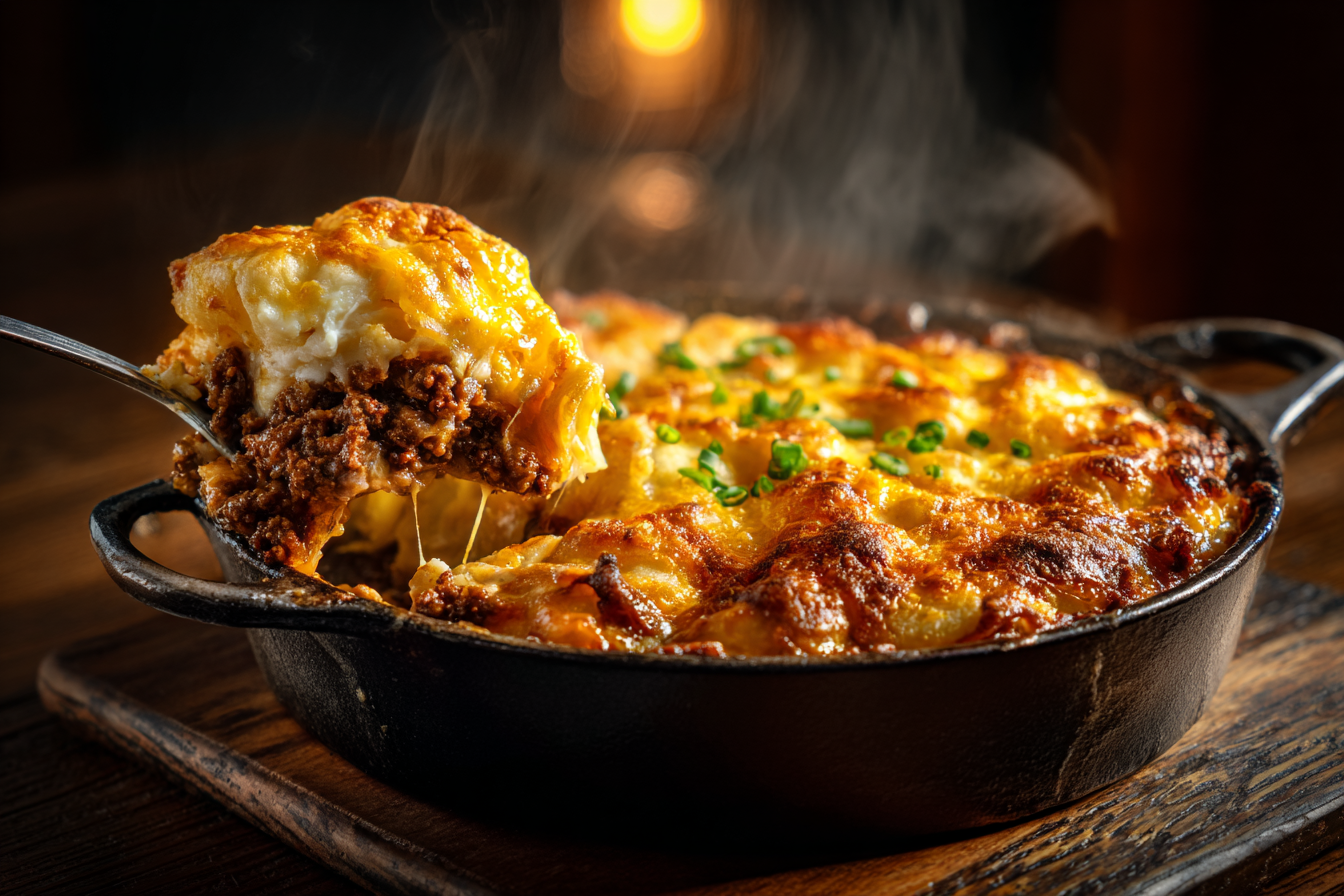 Knoephla Burger Kraut Dish